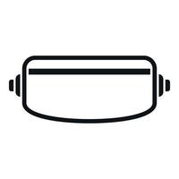 Future device icon simple vector. Vr reality vector