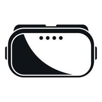 Cyber headset icon simple vector. Game mask vector