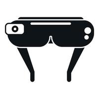 Vr headset icon simple vector. Game mask vector