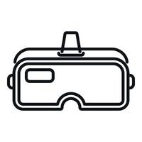 Metaverse glasses icon outline vector. Vr reality vector