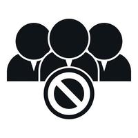 Blacklist group icon simple vector. Business user vector