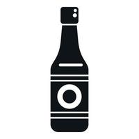 Soy sauce food icon simple vector. Japan bottle vector