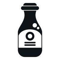 Soy sauce bottle icon simple vector. Japan food vector