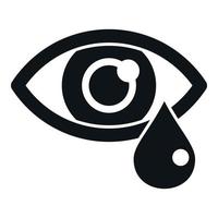 Eye dropper icon simple vector. Cure pill vector