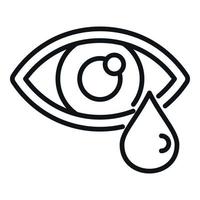 Eye dropper icon outline vector. Cure pill vector