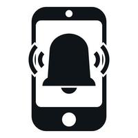 Smartphone alarm clock icon simple vector. Sleep problem vector