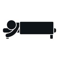 Bed insomnia icon simple vector. Sleep problem vector