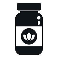 Sleep problem pills icon simple vector. Sleep disorder vector