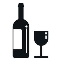 Insomnia drink wine icon simple vector. Sleep problem vector