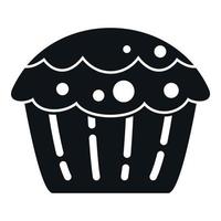 Healthy muffin icon simple vector. Cake food vector