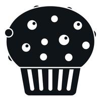 Cupcake icon simple vector. Cake food vector