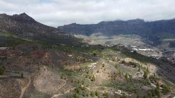 étourdissant aérien vue de gran Canaria montagnes video