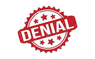 Denial Rubber Stamp Seal Vector