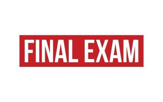 Final Exam Rubber Stamp Seal Vector