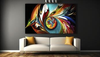 Abstract modern artwork as background. . photo