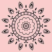 Single color Beautiful Folk style motif.eps vector