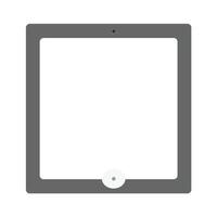 Tablet frame with blank screen. Technology vector