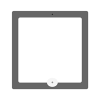 tableta marco con blanco pantalla. tecnología png