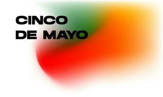 cinco de mayo gradient mesh background with copy space for your text. Landscape banner vector