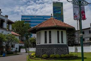 Pump house on the old mansion Semarang Central Java. The photo is suitable to use for travel destination, holiday poster and travel content media.