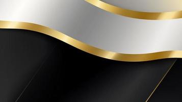 Abstract black and golden background. Luxury design photo