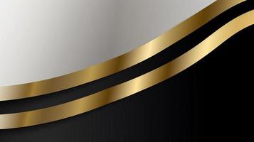 Abstract black and golden background. Luxury design photo