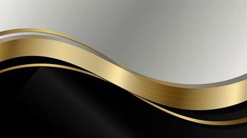 Abstract black and golden background. Luxury design photo