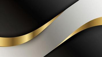 Abstract black and golden background. Luxury design photo