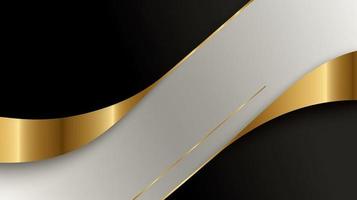 Abstract black and golden background. Luxury design photo