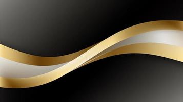 Abstract black and golden background. Luxury design photo