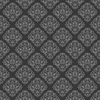 Seamless vector gray background ornate decorative leaves in art deco style.