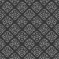 Seamless vector gray background ornate decorative leaves in art deco style.