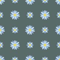 Beautiful floral pattern in small abstract flowers. vector