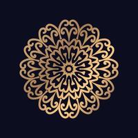 Luxury golden pattern mandala design Background vector