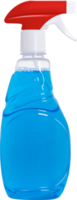 verre nettoyeur vaporisateur bouteille. 3d illustration de une maquette bouteille avec une pulvérisateur, une transparent Plastique bouteille png