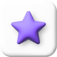 Realistic 3d star icons design of the object. png