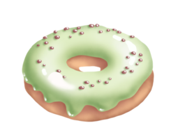 Donut. Sweets. Digital illustration png