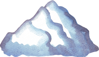 Mountains. Watercolor illustration png