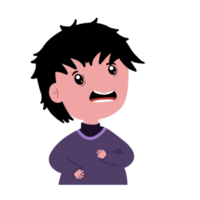 Sad Boy Cartoon Crying png