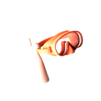 3d ontwerp zwemmen stofbril png