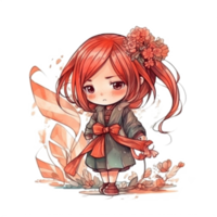 Chibi süß wenig Mädchen png