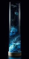 image of Glass tube contained the oceans earth wind photo