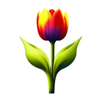 tulipán flor ilustración ai generativo png