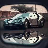 A car made by mirrors photo