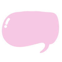Pink speech bubble png