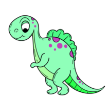 süßes Baby Dinosaurier png