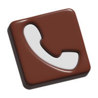 3d icono de contacto png