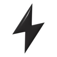 3d icon lightning png