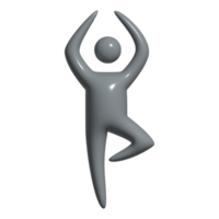 3d Symbol Yoga Bewegung png