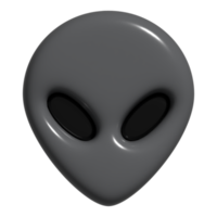 3d icona alieno, mostro png